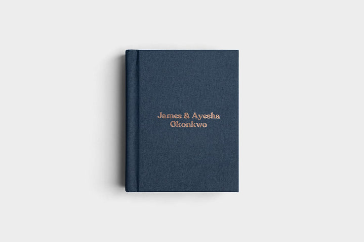8x10 Portrait Navy Linen Photo Album