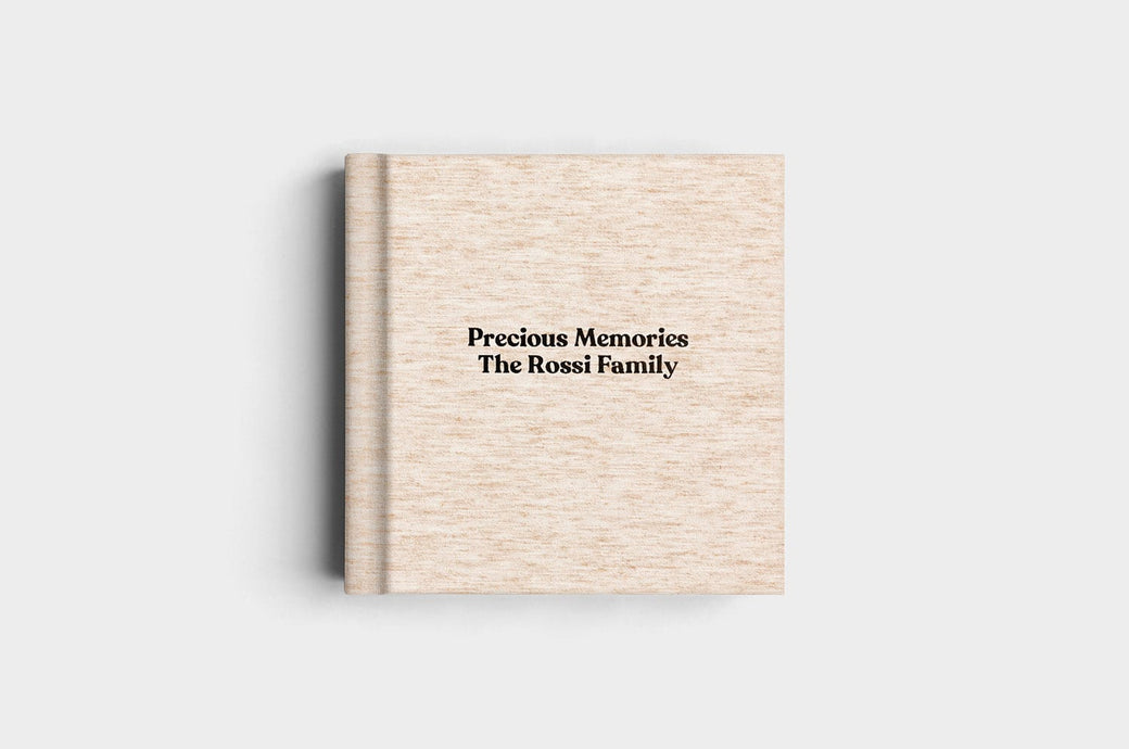 10x10 Square Oatmeal Linen Photo Album