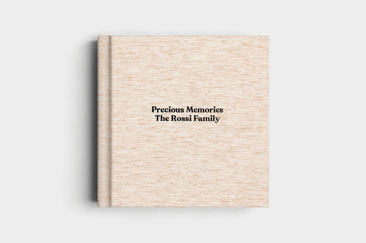 12x12 Square Oatmeal Linen Photo Album