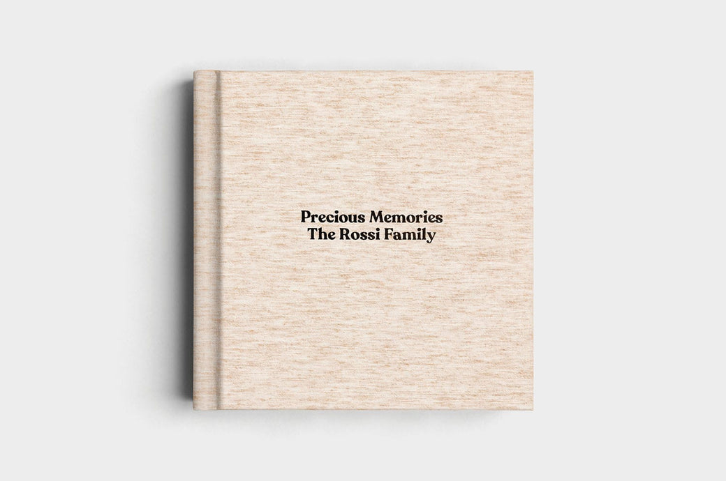 12x12 Square Oatmeal Linen Photo Album