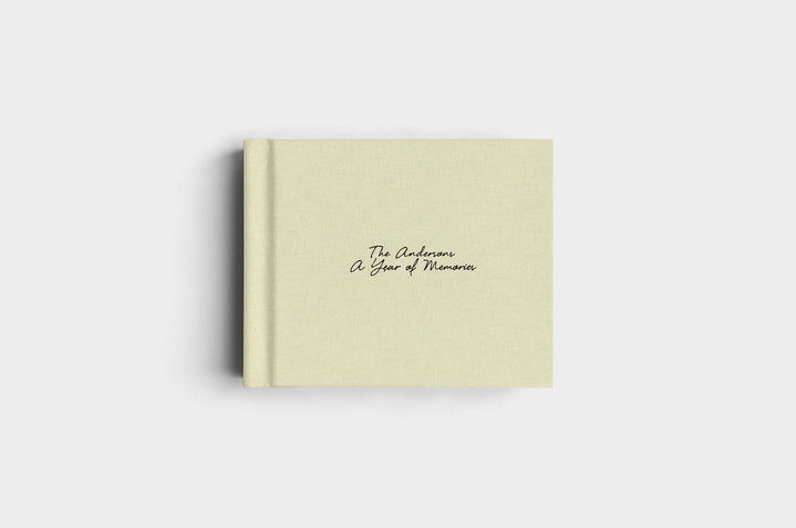 10x8 Landscape Pistachio Linen Photo Album