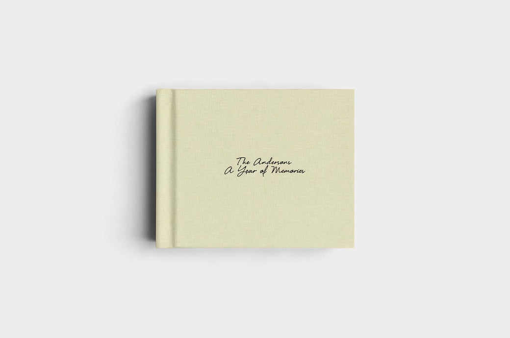 10x8 Landscape Pistachio Linen Photo Album