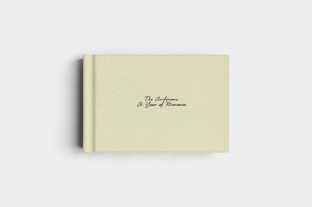 12x8 Landscape Pistachio Linen Photo Album