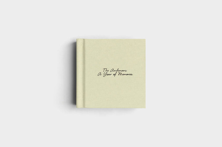 8x8 Square Pistachio Linen Photo Album