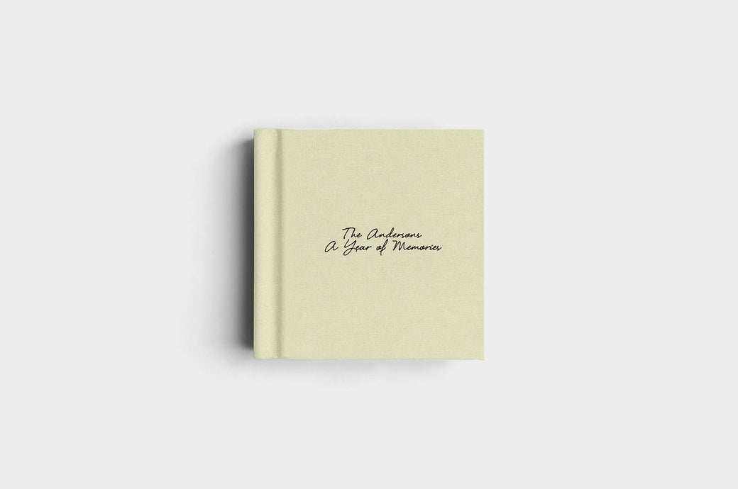 8x8 Square Pistachio Linen Photo Album