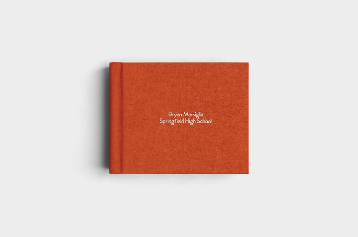 10x8 Landscape Rust Linen Photo Album