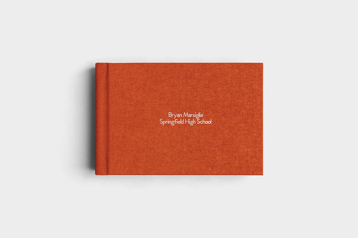 12x8 Landscape Rust Linen Photo Album