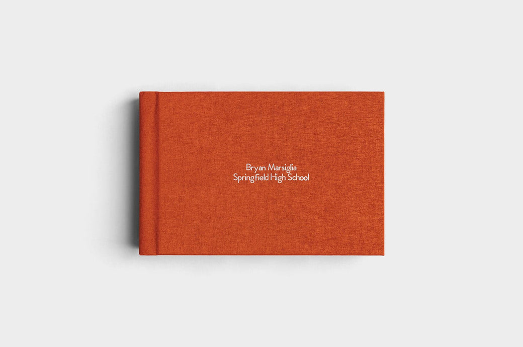 12x8 Landscape Rust Linen Photo Album