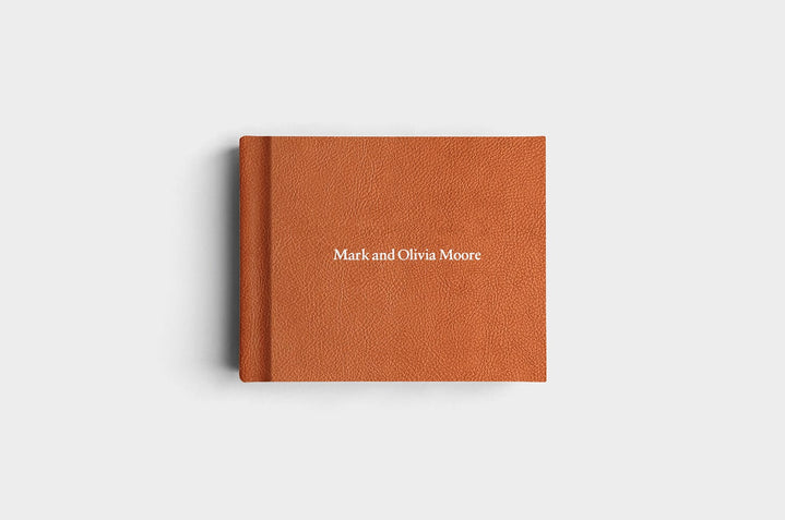 10x8 Landscape Camel Vegan Leather Album