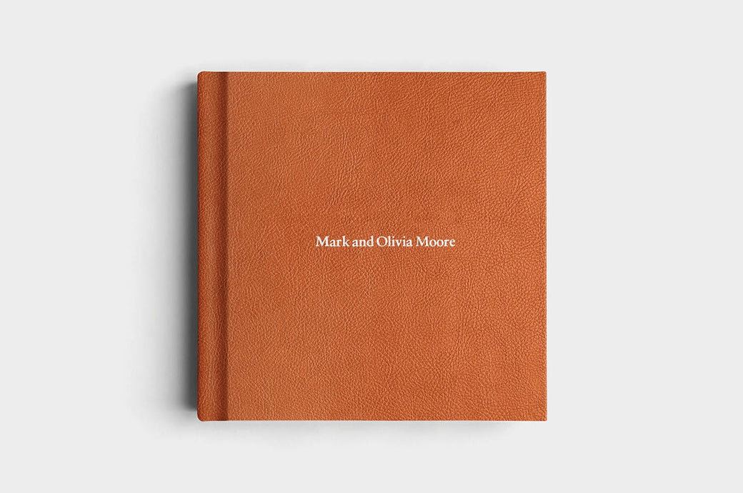 12x12 Square Camel Vegan Leather Album