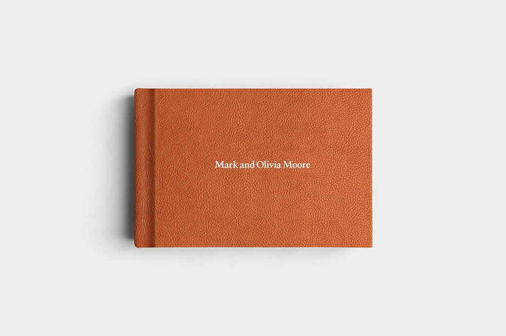 12x8 Landscape Camel Vegan Leather Album