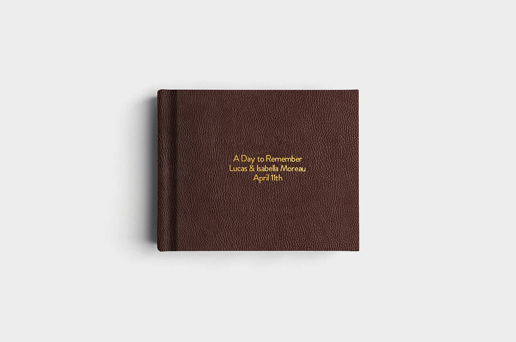 10x8 Chocolate Vegan Leather Album