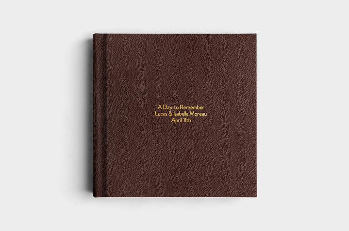 12x12 Chocolate Vegan Leather Album99