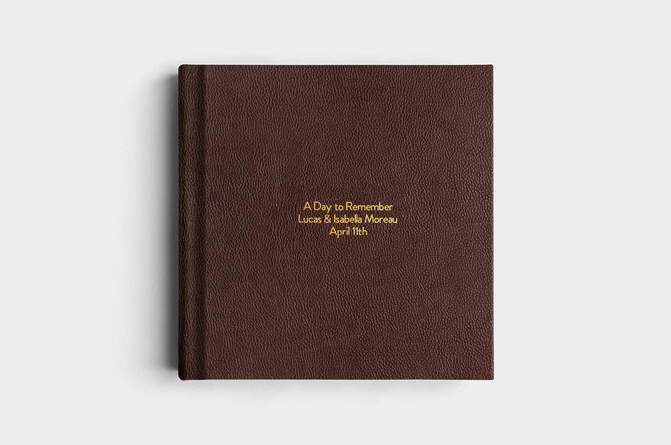 12x12 Chocolate Vegan Leather Album99