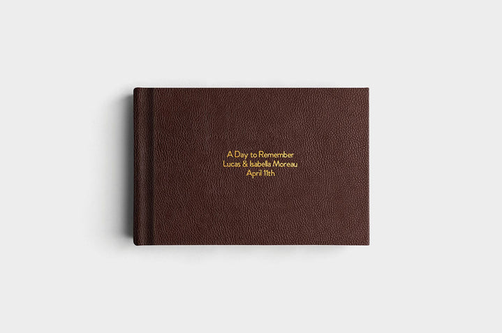 12x8 Landscape Chocolate Vegan Leather Album