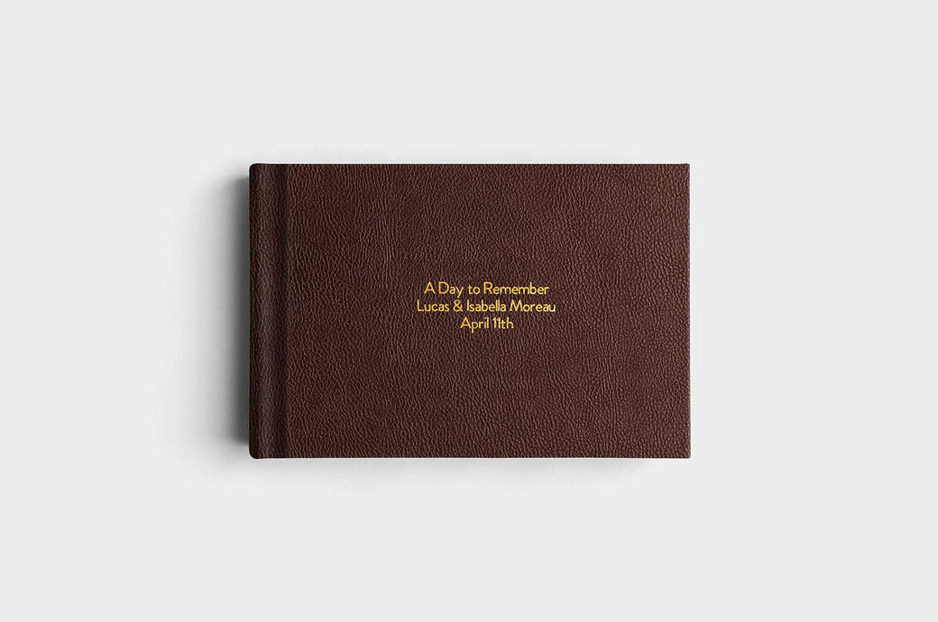 12x8 Landscape Chocolate Vegan Leather Album