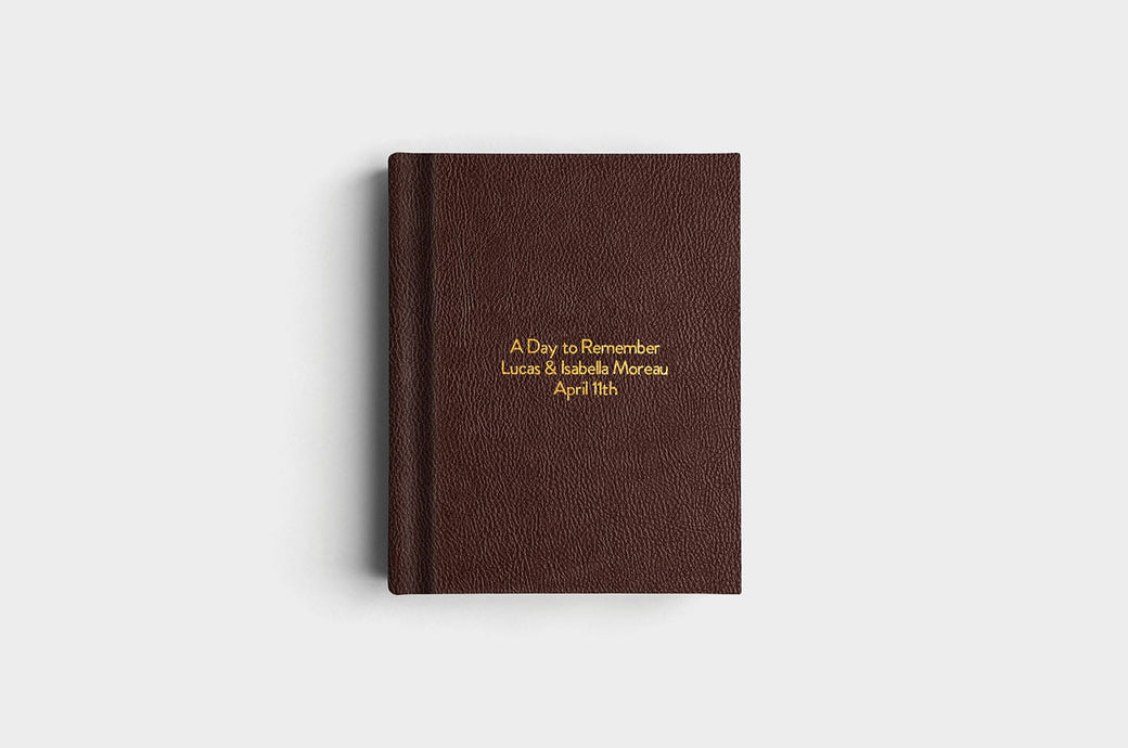 8x10 Portrait Chocolate Vegan Leather Album