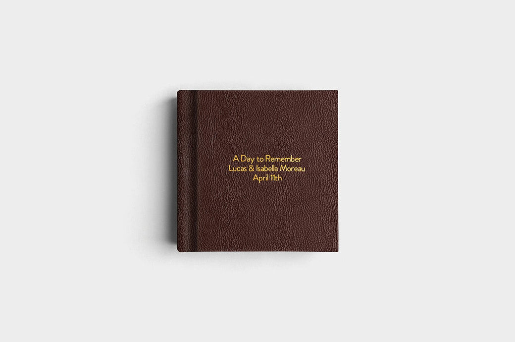 8x8 Chocolate Vegan Leather Album99