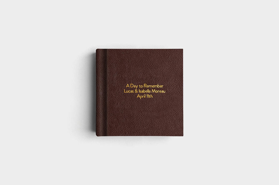 8x8 Chocolate Vegan Leather Album99