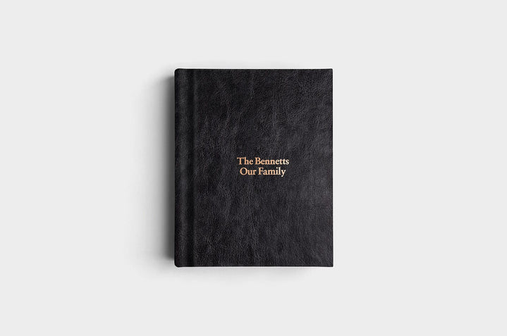 8x10 Portrait Jet Black Vegan Leather Album