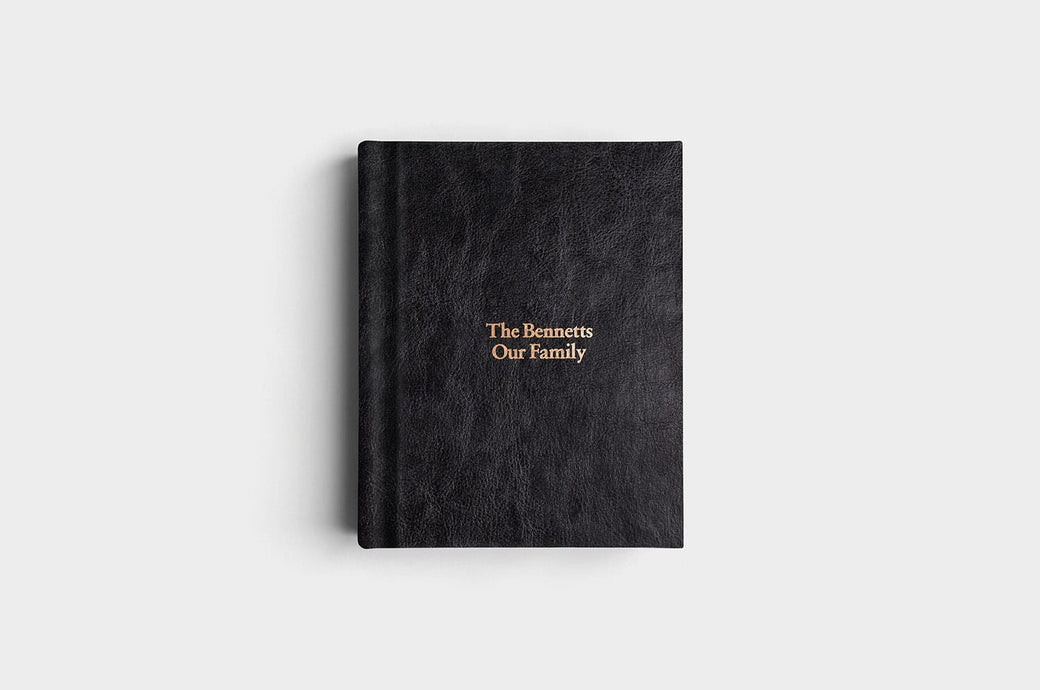 8x10 Portrait Jet Black Vegan Leather Album