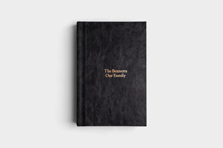 8x12 Portrait Jet Black Vegan Leather Album