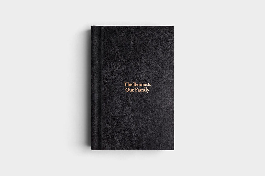 8x12 Portrait Jet Black Vegan Leather Album