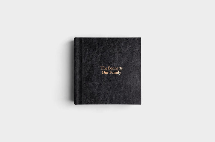8x8 Jet Black Vegan Leather Album