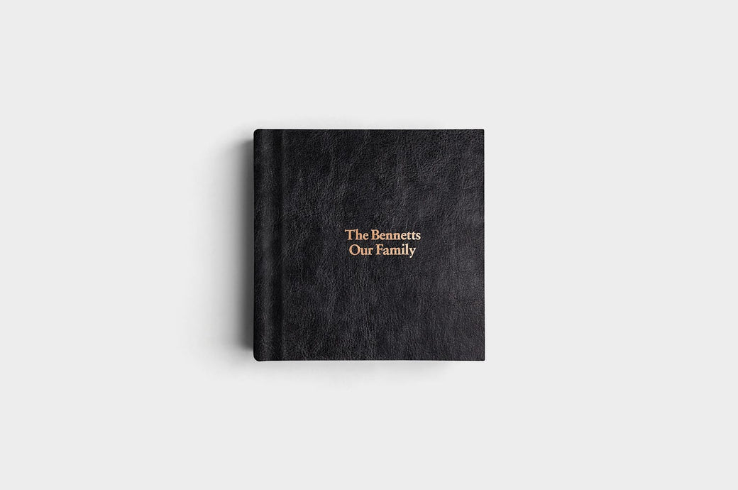 8x8 Jet Black Vegan Leather Album