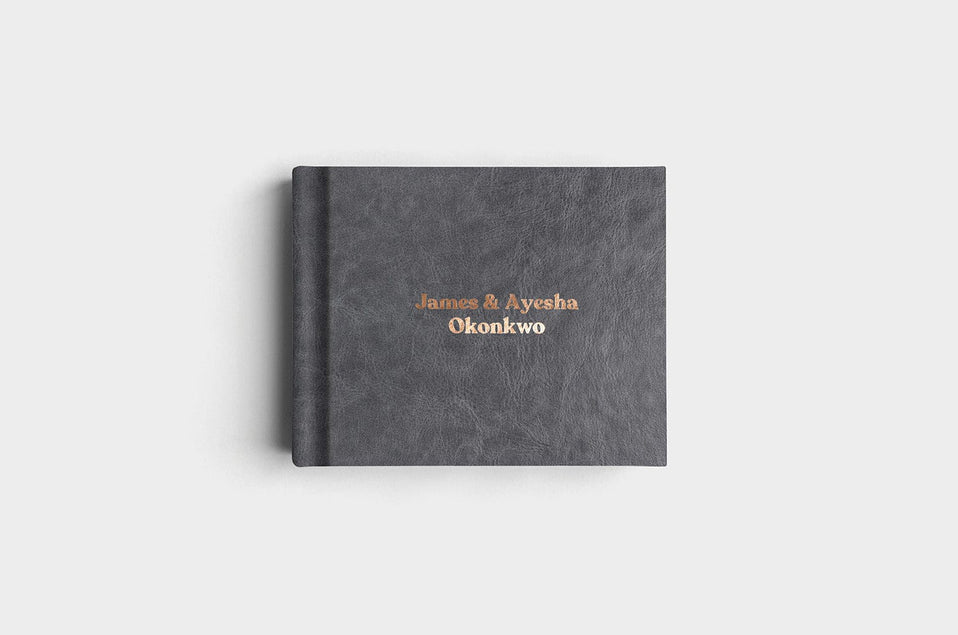 10x8 Steel Vegan Leather Album99