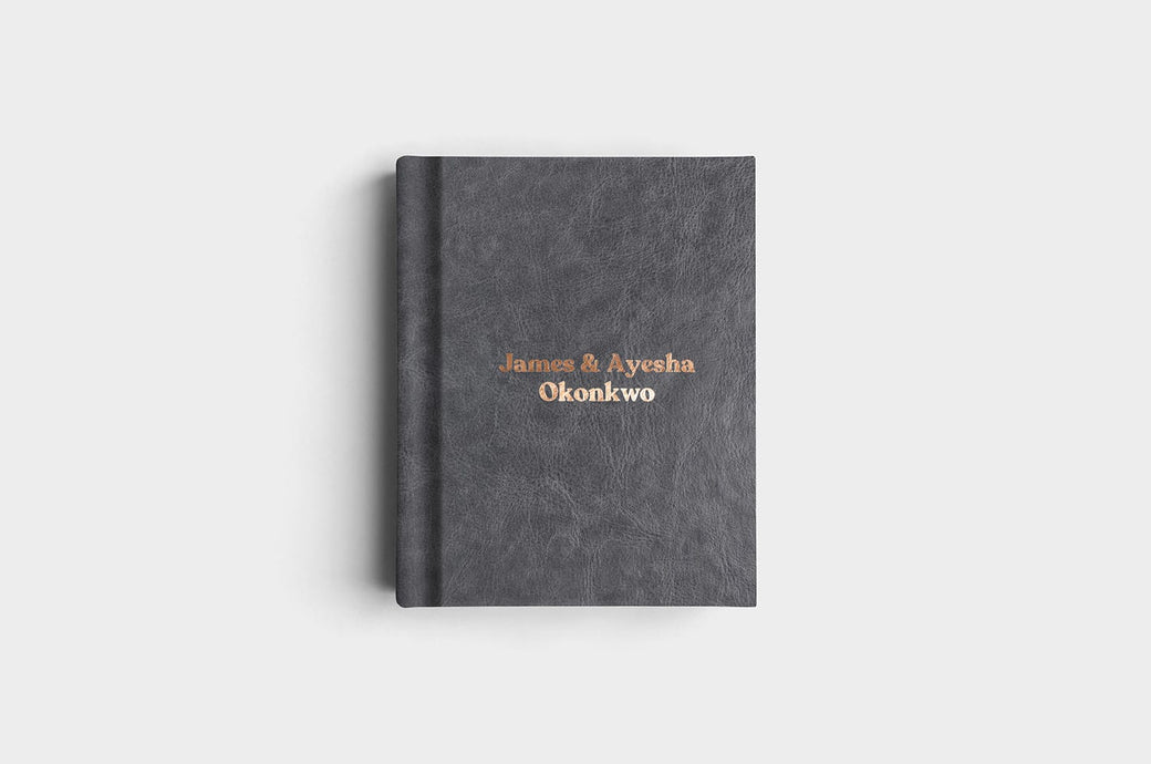 8x10 Portrait Steel Vegan Leather Album