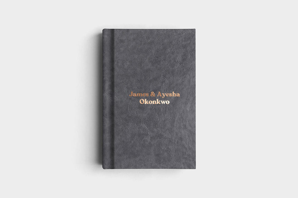 8x12 Portrait Steel Vegan Leather Album