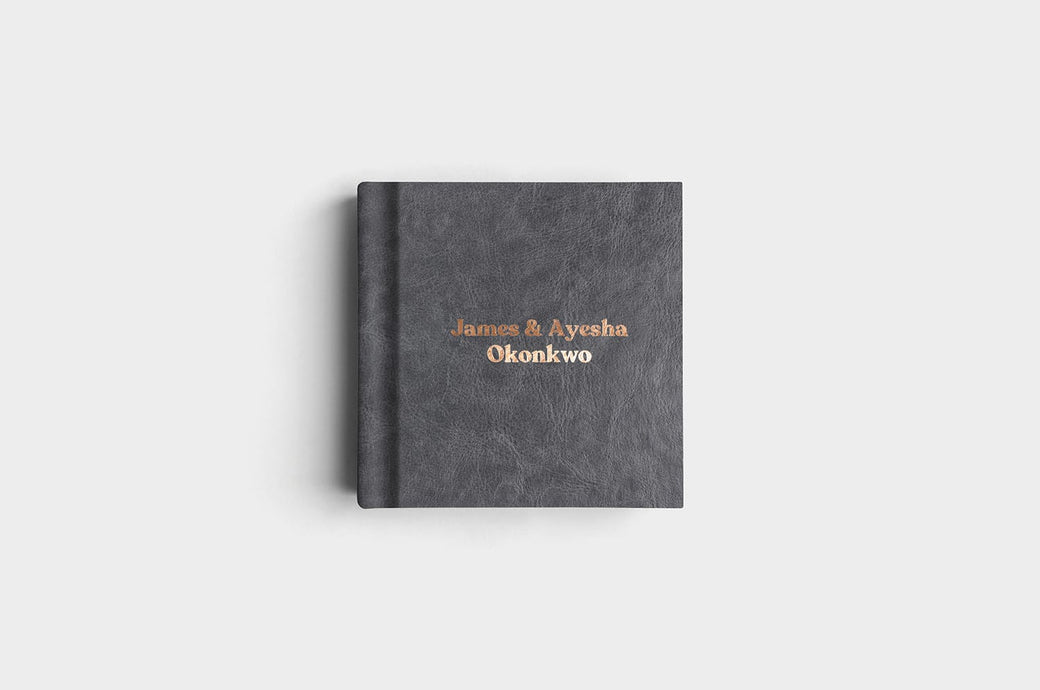 8x8 Steel Vegan Leather Album