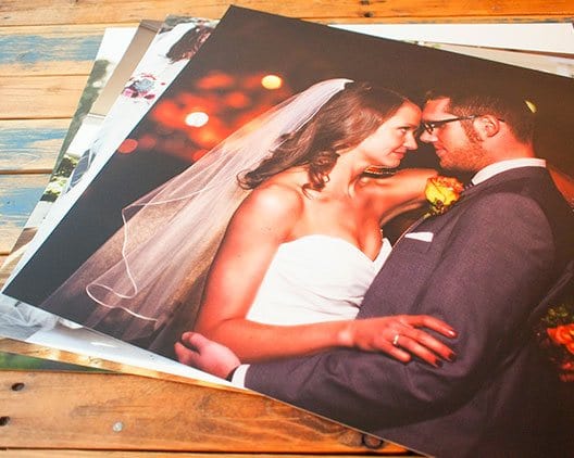 Bride dancing with her new husband on a 30x40 professional print