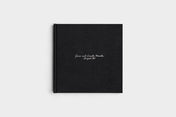 10x10 Square Black Linen Photo Book