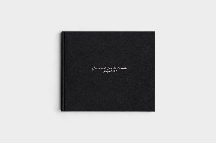 8.5x11 Landscape Black Linen Photo Book
