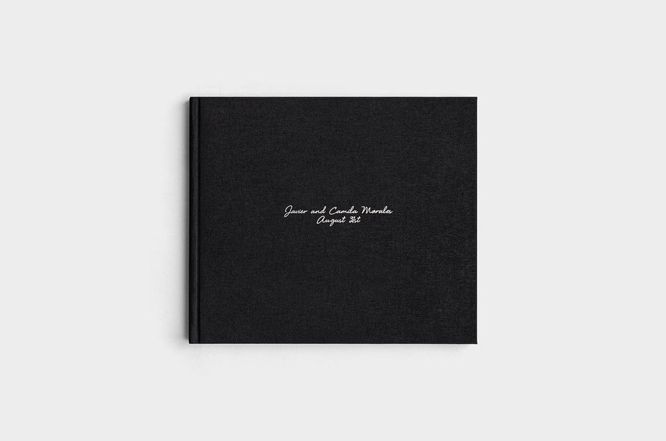 8.5x11 Landscape Black Linen Photo Book