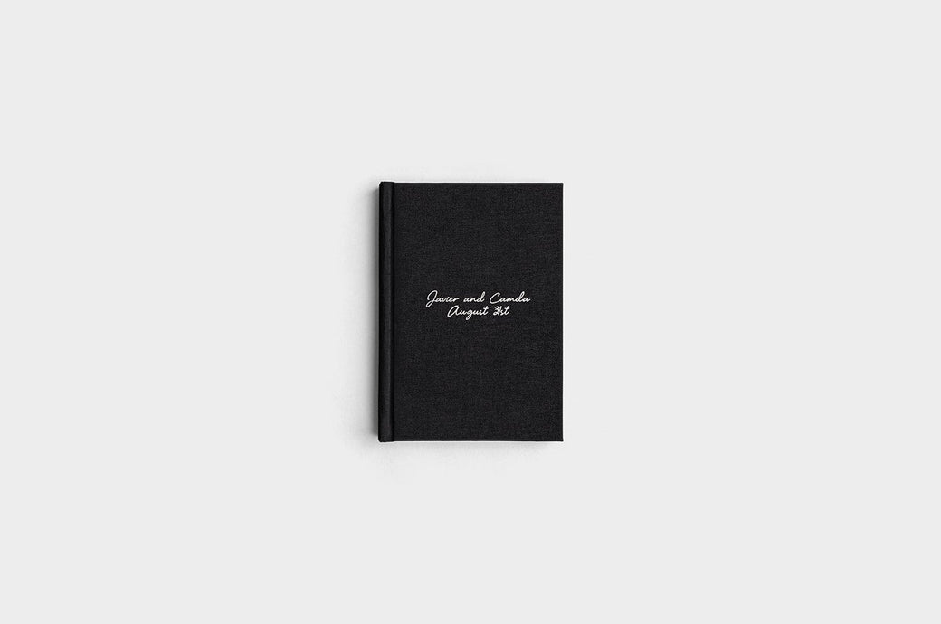 5x7 Portrait Black Linen Photo Book