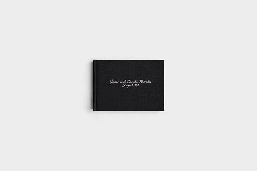 5x7 Landscape Black Linen Photo Book