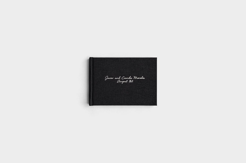 5x7 Landscape Black Linen Photo Book