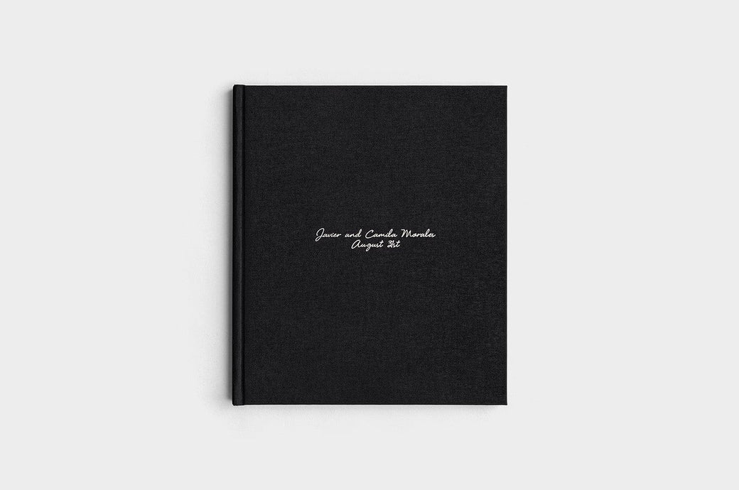 8.5x11 Portrait Black Linen Photo Book