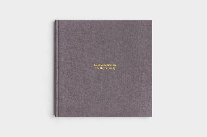 12x12 Square Charcoal Linen Photo Book