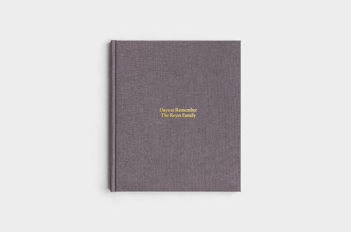 8.5x11 Portrait Charcoal Linen Photo Book