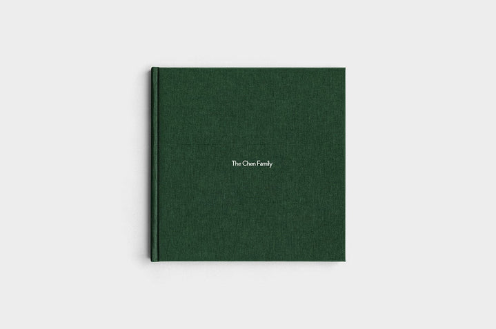 10x10 Square Evergreen Linen Photo Book