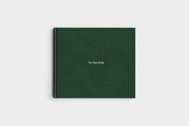 8.5x11 Landscape Evergreen Linen Photo Book