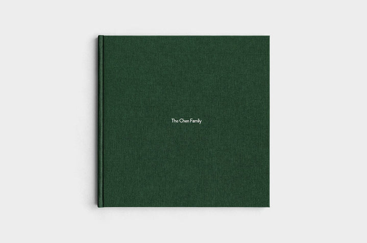 12x12 Square Evergreen Linen Photo Book