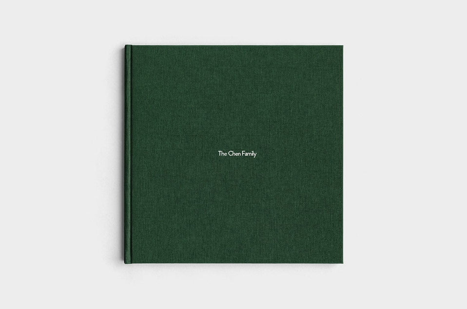 12x12 Square Evergreen Linen Photo Book