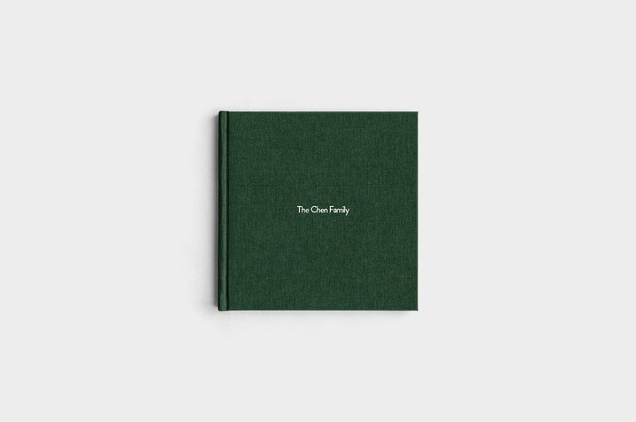 8x8 Square Evergreen Linen Photo Book