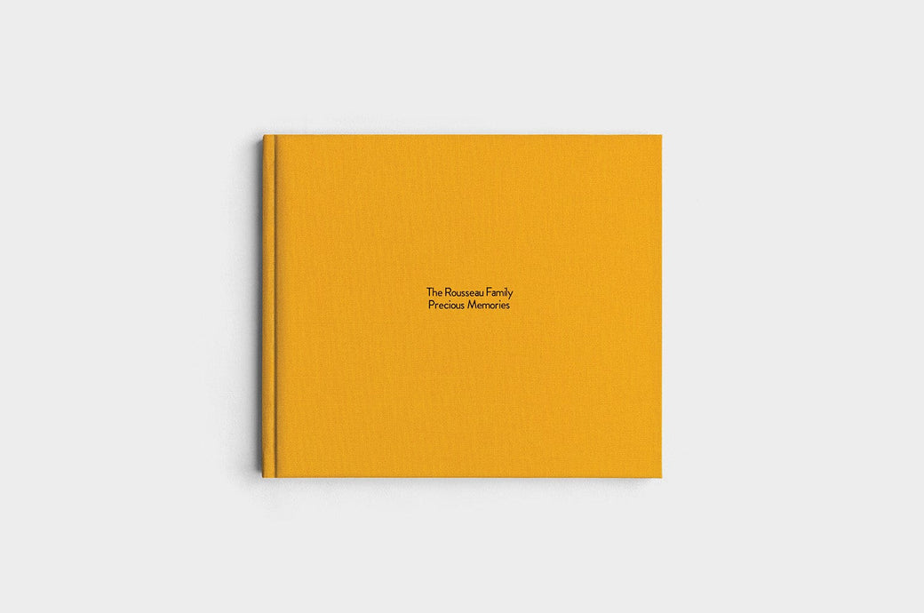 8.5x11 Landscape Marigold Linen Photo Book
