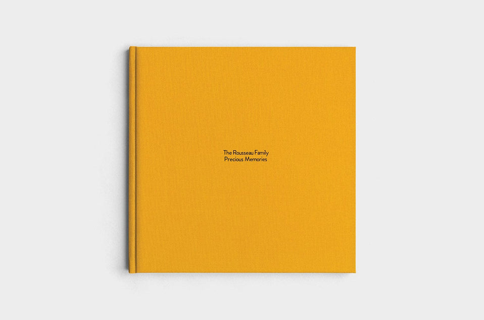 12x12 Square Marigold Linen Photo Book